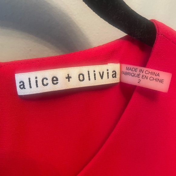 Alice + Olivia Coley Cold Shoulder Sheath Mini Dress - Picture 7 of 7